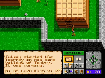 Faery Tale Adventure, The (USA, Europe) screen shot game playing